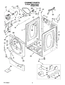 02 - Cabinet Parts parts for Maytag Dryer 7MMGD0100TQ0 from AppliancePartsPros.com