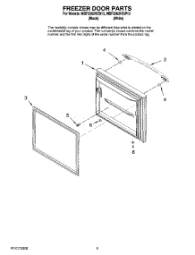 03 - Freezer Door Parts parts for Maytag Refrigerator MBF2262HEW13 from AppliancePartsPros.com