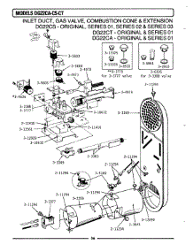 07 - Inlet Duct, Gas Valve & Combustion Cone parts for Maytag Dryer DG22CA from AppliancePartsPros.com