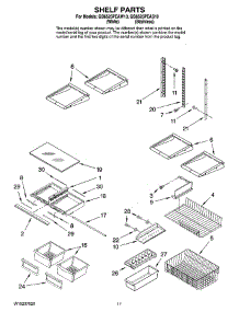 07 - Shelf Parts, Optional Parts parts for Maytag Refrigerator GB6525PEAW10 from AppliancePartsPros.com
