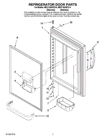 05 - Refrigerator Door Parts parts for Maytag Refrigerator MBL1956HES14 from AppliancePartsPros.com