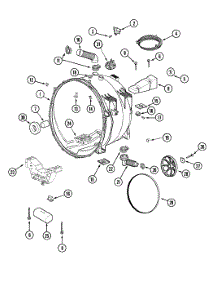 03 - Outer Tub parts for Maytag Washer MAH21PDA3W from AppliancePartsPros.com