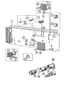 14 - Water Valve & Rear Panel parts for Maytag Washer MFR50MCAVS from AppliancePartsPros.com