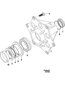 11 - Trunnion parts for Maytag Washer MFR60PNCTS from AppliancePartsPros.com