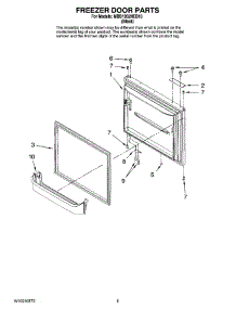 03 - Freezer Door Parts parts for Maytag Refrigerator MBB1952HEB10 from AppliancePartsPros.com