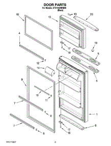 02 - Door Parts parts for Maytag Refrigerator ATB1632MRB00 from AppliancePartsPros.com