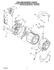 06 - Tub And Basket Parts, Optional Parts (Not Included) parts for Maytag Washer MHWZ600TW02 from AppliancePartsPros.com
