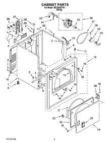 02 - Cabinet Parts parts for Maytag Dryer MED5820TW1 from AppliancePartsPros.com