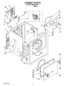 02 - Cabinet Parts parts for Maytag Dryer MED5591TQ0 from AppliancePartsPros.com