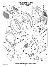 03 - Bulkhead Parts parts for Maytag Dryer MDE22PRBZW0 from AppliancePartsPros.com