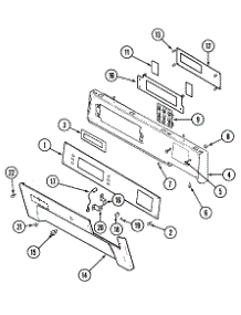 06 - Control Panel (Dryer) parts for Maytag Dryer MLE19PDAYW from AppliancePartsPros.com