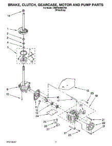 04 - Brake, Clutch, Gearcase, Motor And Pump Parts parts for Maytag Washer 3RMTW4905TW0 from AppliancePartsPros.com