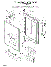 04 - Refrigerator Door Parts parts for Maytag Refrigerator GB2526PEKW12 from AppliancePartsPros.com