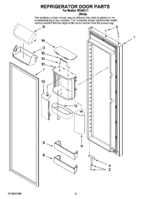 06 - Refrigerator Door Parts parts for Maytag Refrigerator RS495111 from AppliancePartsPros.com