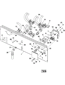 11 - Water Valve & Rear Panel parts for Maytag Washer MFR60PDCTS from AppliancePartsPros.com