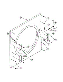 06 - Front Panel Assy. (Magnet Type-Dg50 / 75) parts for Maytag Dryer DG75PN1 from AppliancePartsPros.com