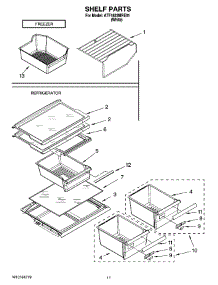06 - Shelf Parts, Optional Parts parts for Maytag Refrigerator ATF1822MRE01 from AppliancePartsPros.com