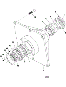 11 - Trunnion parts for Maytag Washer MFR80PNCTS from AppliancePartsPros.com