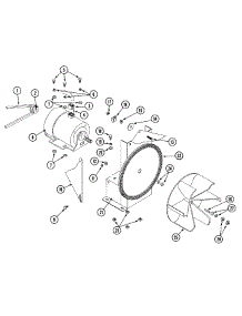 12 - Motor And Mount Assembly parts for Maytag Dryer MLG32PDBWS from AppliancePartsPros.com
