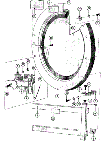 08 - Door parts for Maytag Washer MFS50PNAVS from AppliancePartsPros.com