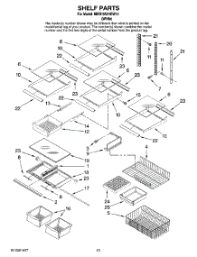 07 - Shelf Parts, Optional Parts parts for Maytag Refrigerator MBB1952HEW14 from AppliancePartsPros.com