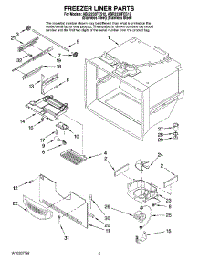 03 - Freezer Liner Parts parts for Maytag Refrigerator ABL2233FES12 from AppliancePartsPros.com