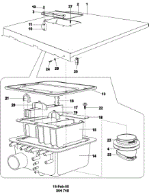 05 - Soap Hopper And Top Panel parts for Maytag Washer MFS25PNFTS from AppliancePartsPros.com