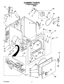 02 - Cabinet Parts parts for Maytag Dryer MGD5570TQ1 from AppliancePartsPros.com