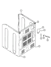 04 - Cabinet-Rear parts for Maytag Dryer MDG14PNAWW from AppliancePartsPros.com
