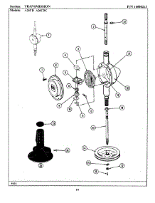 07 - Transmission parts for Maytag Washer GA26CD from AppliancePartsPros.com