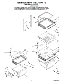 03 - Refrigerator Shelf Parts parts for Maytag Refrigerator AC2225GEKS14 from AppliancePartsPros.com