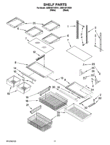 06 - Shelf Parts parts for Maytag Refrigerator ABB1927VEB1 from AppliancePartsPros.com