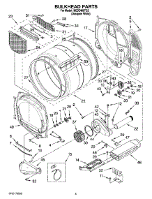 03 - Bulkhead Parts parts for Maytag Dryer MEDZ400TQ2 from AppliancePartsPros.com