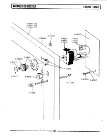 03 - Front Panel parts for Maytag Dryer DE21CA from AppliancePartsPros.com