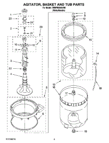 03 - Agitator, Basket And Tub Parts parts for Maytag Washer 7MMPM0060VM0 from AppliancePartsPros.com