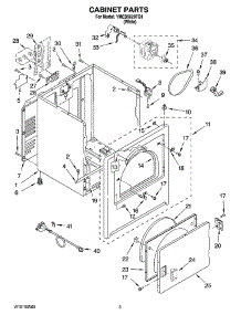 02 - Cabinet Parts parts for Maytag Dryer YMED5620TQ1 from AppliancePartsPros.com