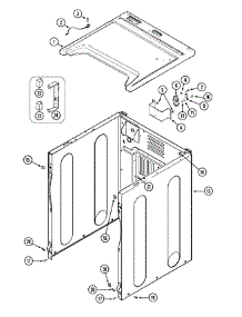03 - Cabinet-Front parts for Maytag Dryer MDE16PDDGW from AppliancePartsPros.com