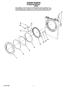 04 - Door Parts, Optional Parts (Not Included) parts for Maytag Dryer NED7200TW10 from AppliancePartsPros.com