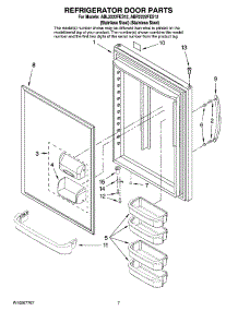 05 - Refrigerator Door Parts parts for Maytag Refrigerator ABL2222FES12 from AppliancePartsPros.com