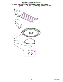 05 - Turntable Parts parts for Maytag Microwave AMV2174VAW0 from AppliancePartsPros.com