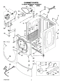 02 - Cabinet Parts parts for Maytag Dryer MGDE900VJ1 from AppliancePartsPros.com