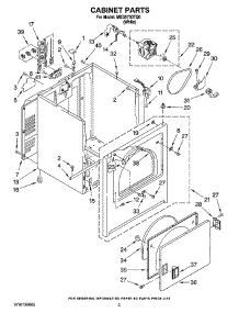 02 - Cabinet Parts parts for Maytag Dryer MED5730TQ0 from AppliancePartsPros.com
