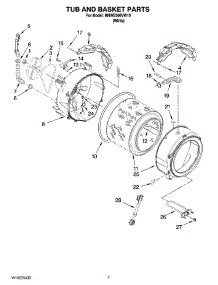 05 - Tub And Basket Parts parts for Maytag Washer MHWE500VW10 from AppliancePartsPros.com