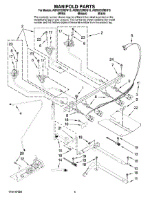 04 - Manifold Parts parts for Maytag Range AGR5725RDW15 from AppliancePartsPros.com