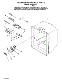 02 - Refrigerator Liner Parts parts for Maytag Refrigerator GB2526PEKW12 from AppliancePartsPros.com