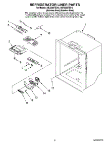 04 - Refrigerator Liner Parts parts for Maytag Refrigerator ABR2522FES12 from AppliancePartsPros.com