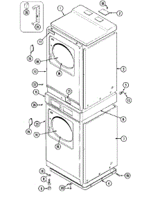 02 - Front parts for Maytag Dryer MDG13PDBAL from AppliancePartsPros.com