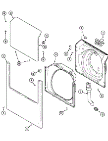 05 - Door & Front Panel parts for Maytag Washer MAH21PDAGW from AppliancePartsPros.com