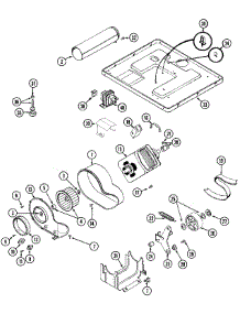 07 - Motor Drive parts for Maytag Dryer MDG13PDAGW from AppliancePartsPros.com