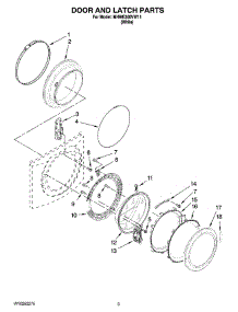 02 - Door And Latch Parts parts for Maytag Washer MHWE300VW11 from AppliancePartsPros.com